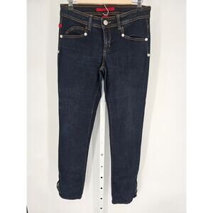 Fire Women's Blue Shawna Zipper Cotton Mid Rise Jeans Size 11